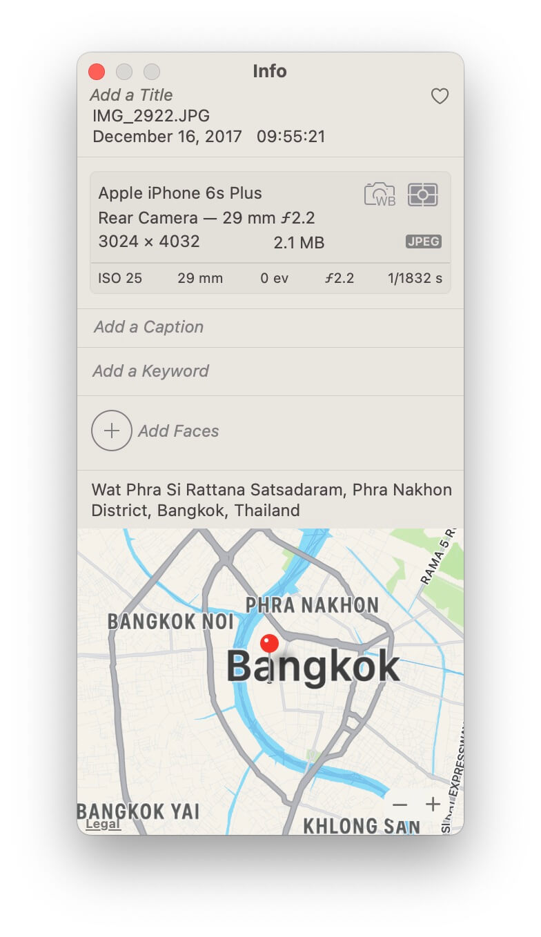 Label Faces in Apple Photos