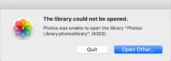 can not open photo library