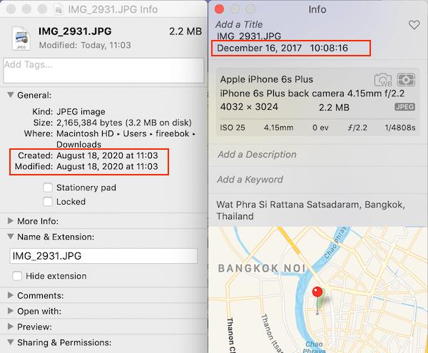 incorrect date iCloud photo