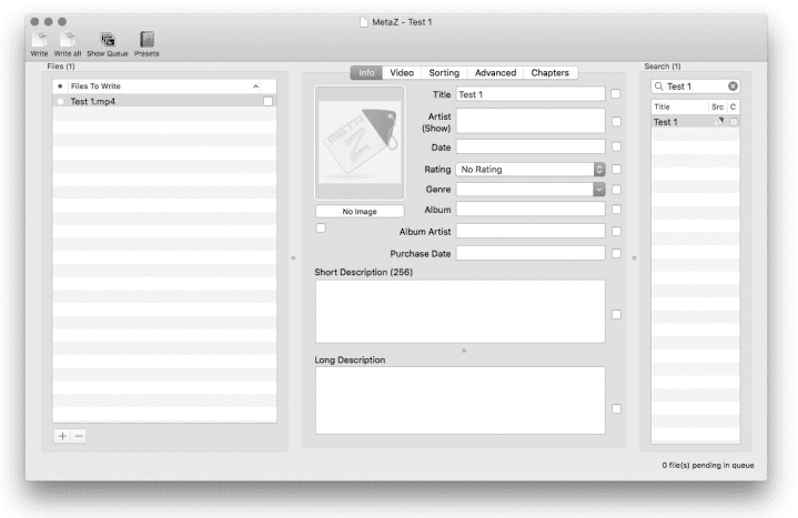 change video metadata with metaz