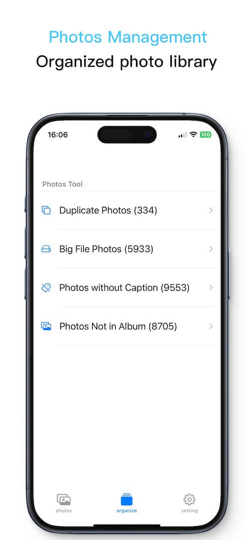 photos management on iphone