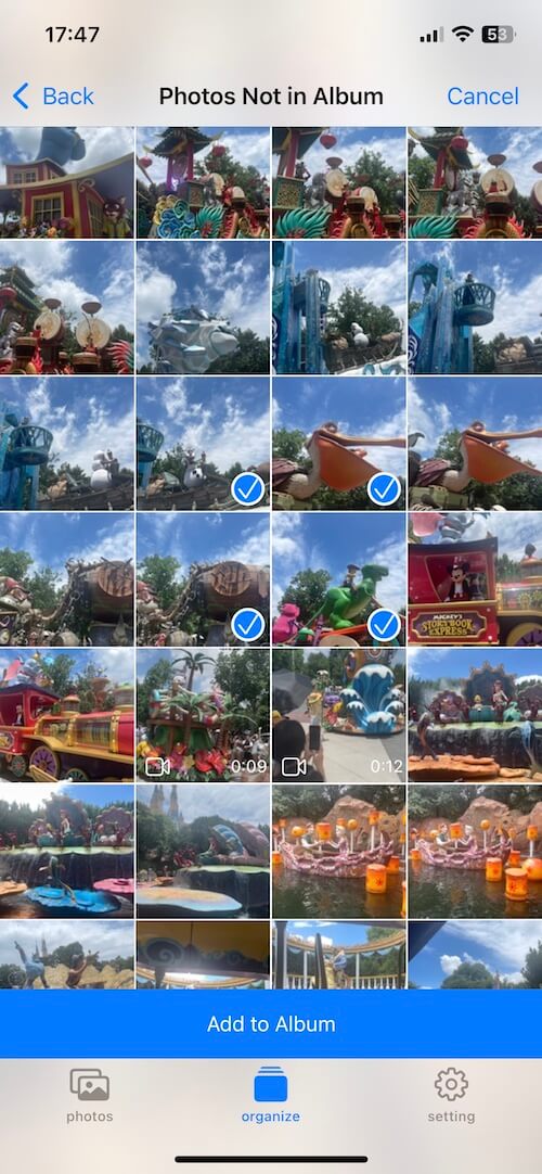 photos not in any ablum