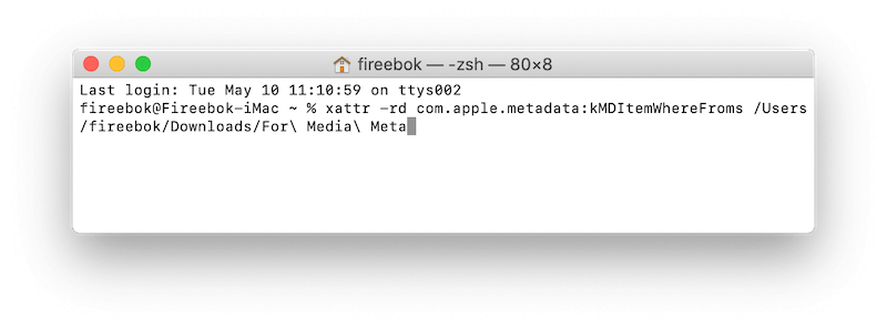 remove where from folder attribute