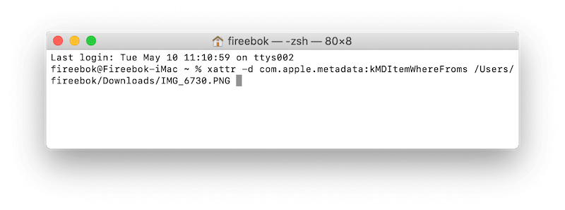 remove where from file attribute