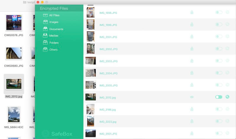 show decrypted photo in Finder
