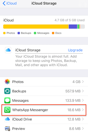 How to do when WhatsApp can’t restore from iCloud?
