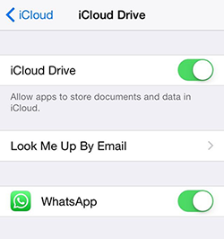 Enable iCloud Drive in iOS 8