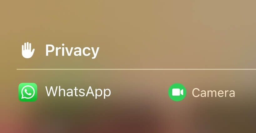 Whatsapp camera privacy